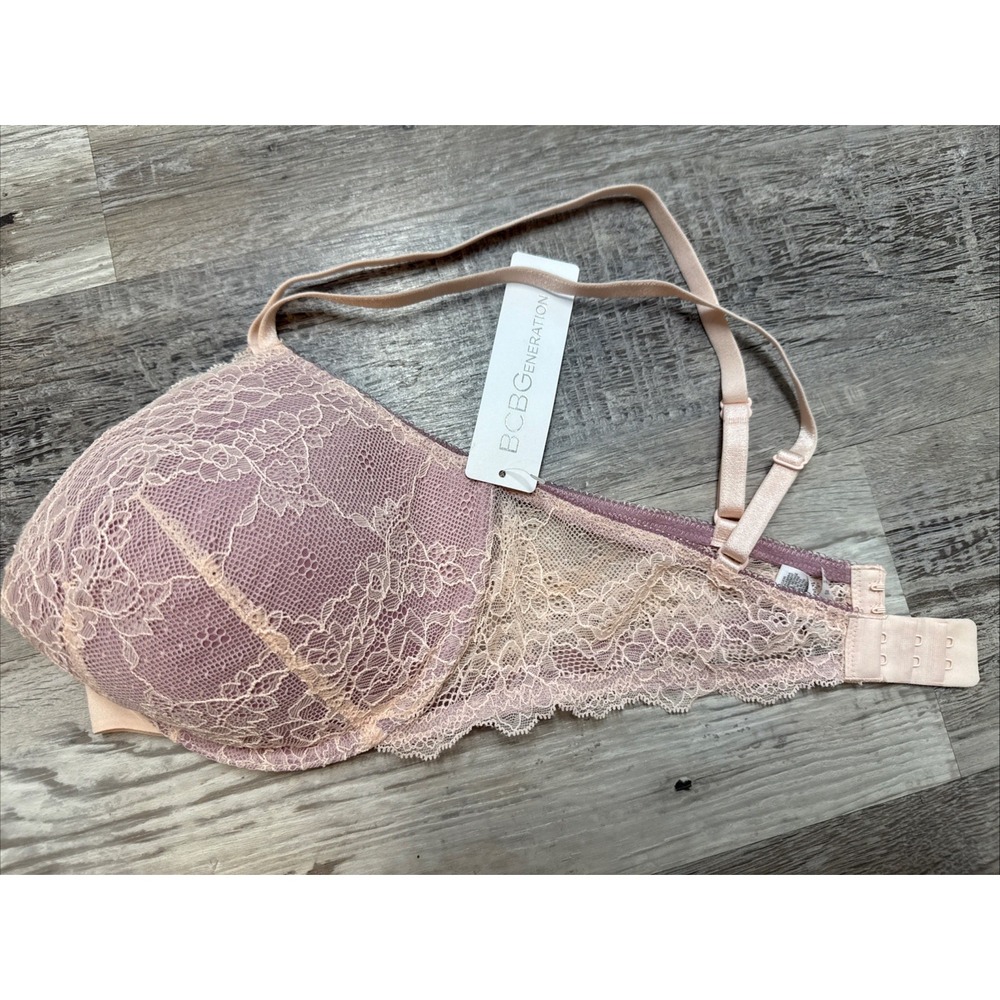 BCBGeneration‎ Underwire Push Up Bra 36 D Padded Adjustable Straps Lace